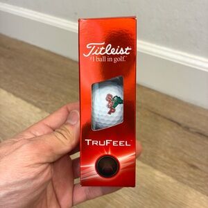 Titleist TruFeel White Golf Ball Sleeve Custom Alligator Logo New